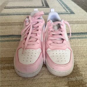 Pink and White Sneakers